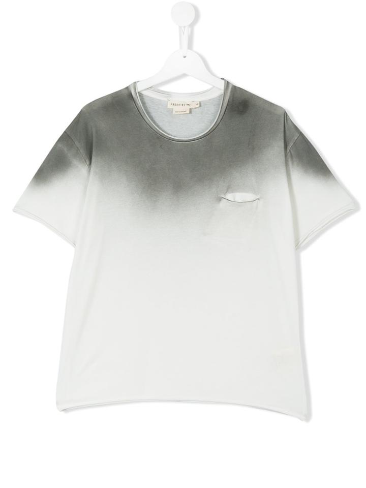 Andorine Fade Out Pocket T-shirt - White