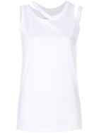 Maison Margiela Splice Detail Tank Top - White