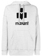 Isabel Marant Logo Hooded Sweatshirt - Grey