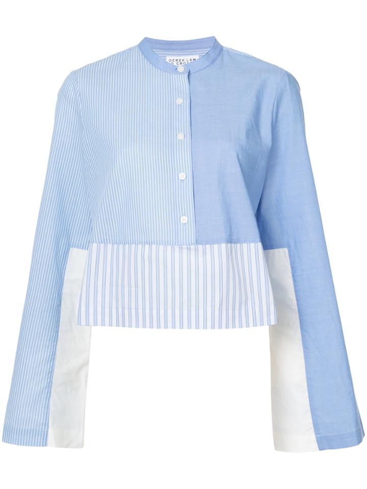 Derek Lam 10 Crosby Striped Button-down Shirt - Blue