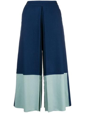 Bodice Studio Bodice Studio Merino Wool Box-pleated Culottes - Blue