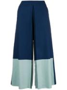 Bodice Studio Bodice Studio Merino Wool Box-pleated Culottes - Blue