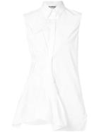 Jil Sander Pleat Gather Front Shirt - White