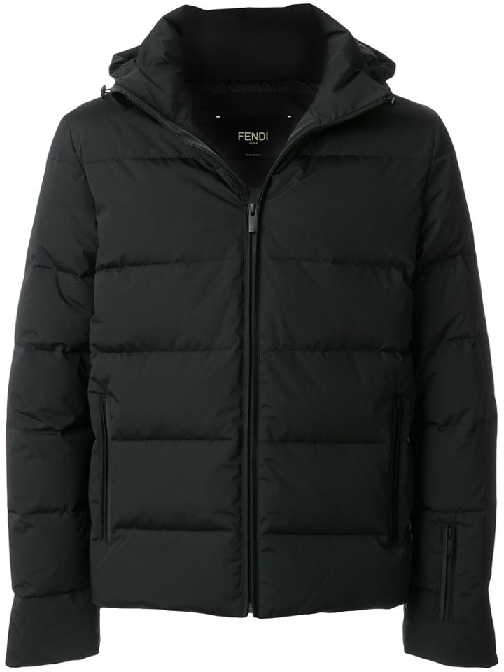 Fendi Bag Bugs Puffer Jacket - Black