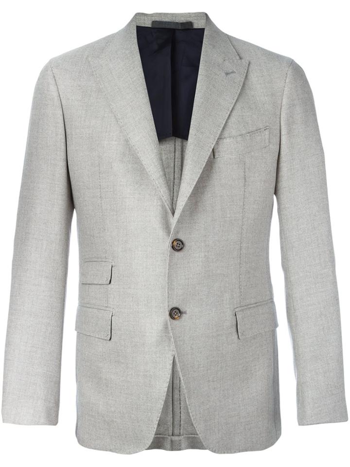 Eleventy Multiple Pocket Blazer - Nude & Neutrals