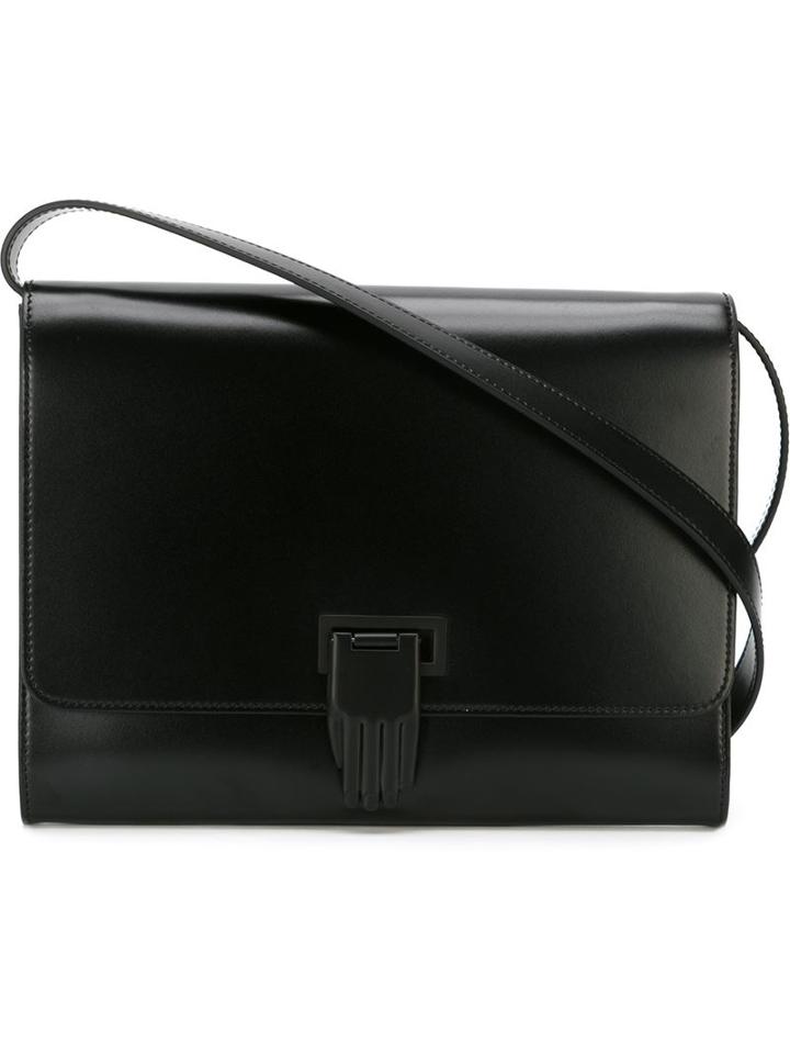 Opening Ceremony Hand-shaped Clasp Shoulder Bag, Women's, Black