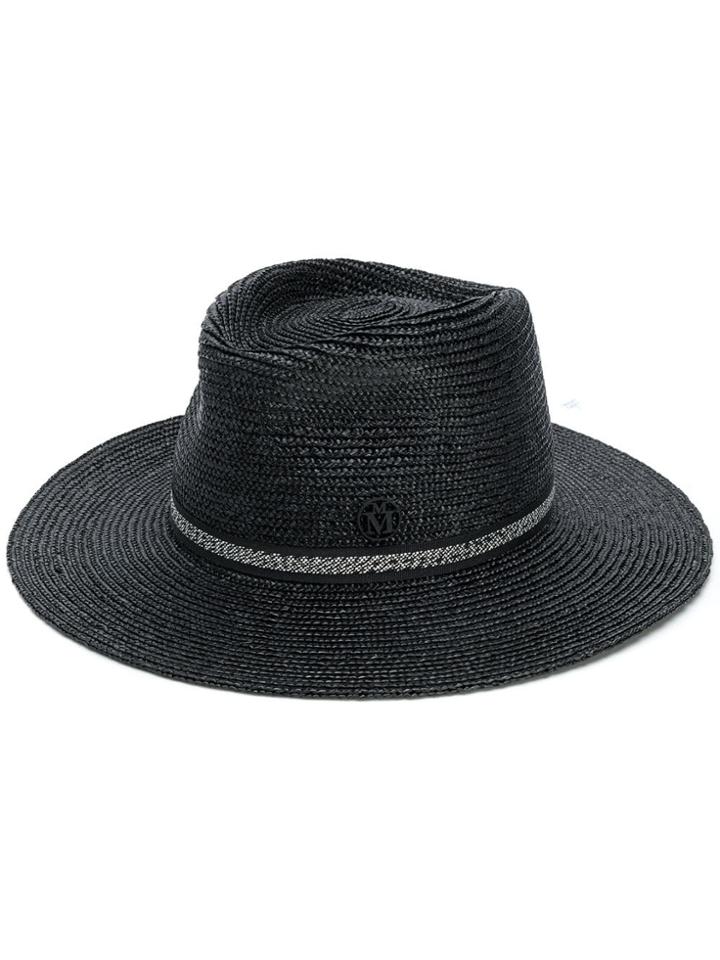 Maison Michel Woven Hat - Black