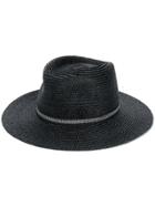 Maison Michel Woven Hat - Black