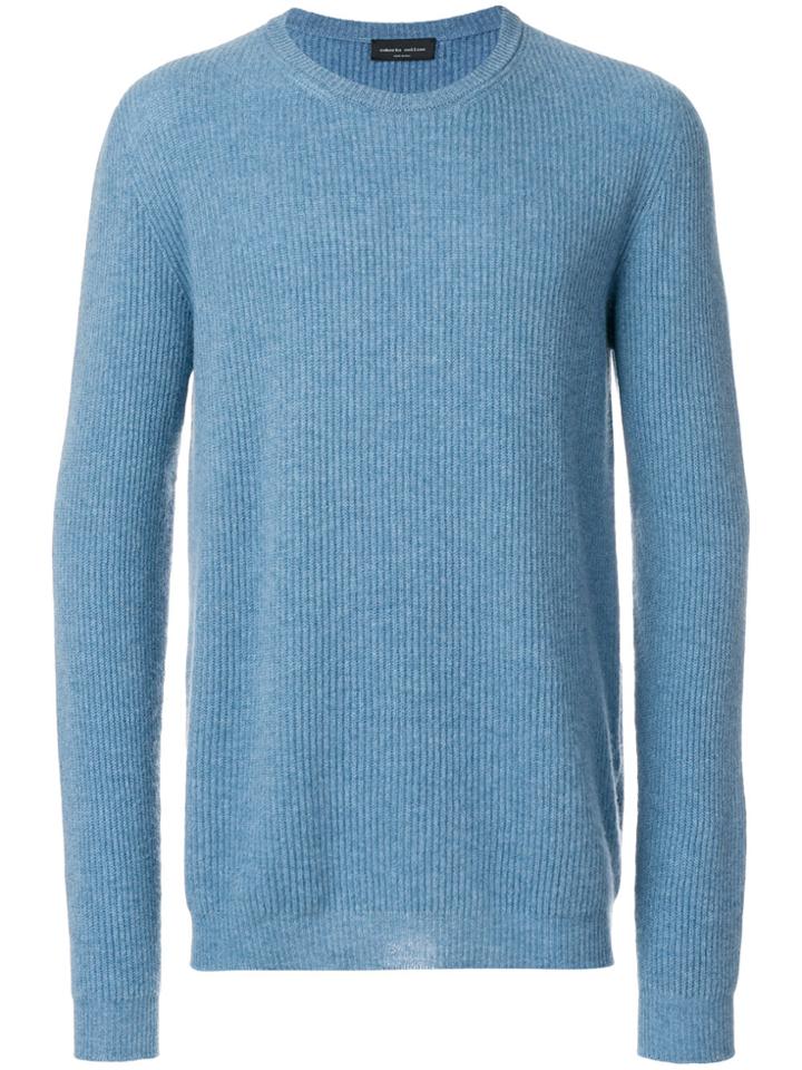 Roberto Collina Ribbed Jumper - Blue