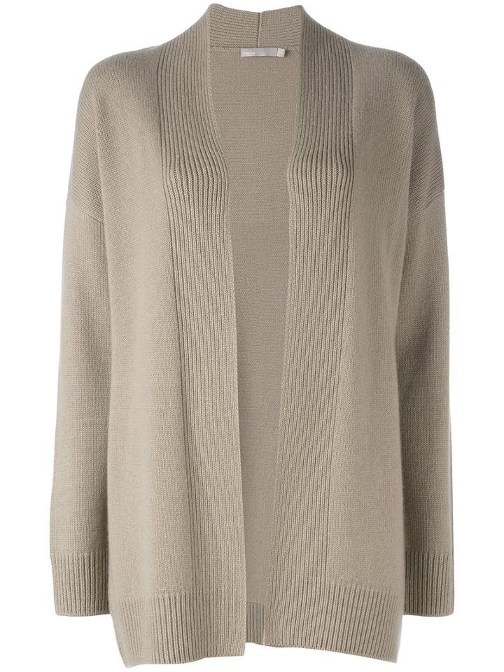Vince Knitted Cardigan, Women's, Size: Large, Nude/neutrals, Cashmere
