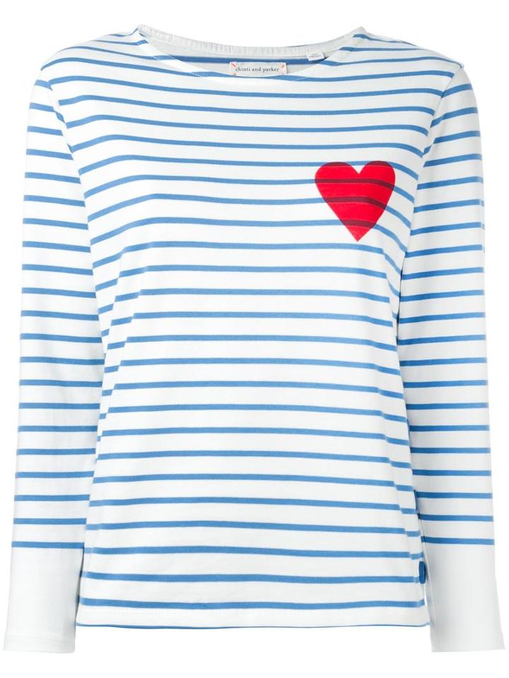 Chinti And Parker 'breton' Sweatshirt, Women's, Size: Medium, White, Cotton