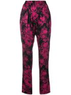 Stella Mccartney Floral Printed Trousers - Pink & Purple
