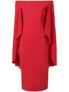 Chiara Boni La Petite Robe Cape Dress - Red