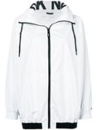 Dkny Mock Collar Spectator Jacket - White