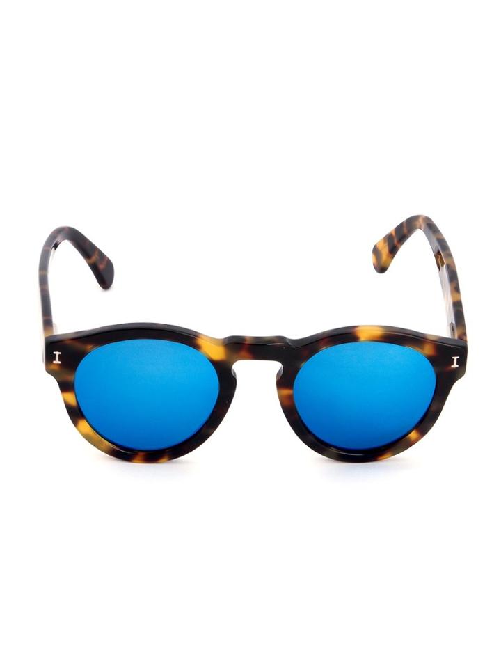 Illesteva Round Frame Sunglasses - Brown