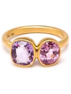 Marie Helene De Taillac Spinel And Amethyst Princess Duet Ring, Women's, Size: 6 1/2, Pink/purple