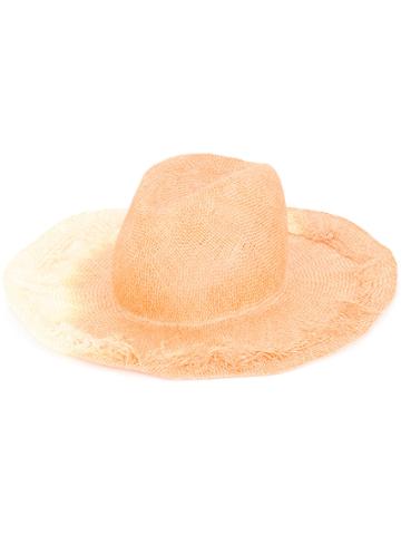 Yoshiokubo Yoshiokubo X Kijimatakayuki Tie Dye Panama Hat - Yellow &