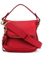 Tom Ford Jennifer Shoulder Bag, Women's, Red, Calf Leather/cotton/polyester/zamac