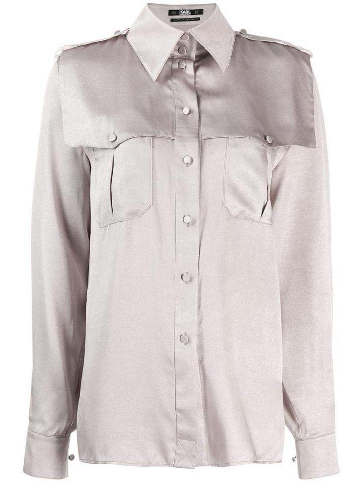Karl Lagerfeld Karl Armour Shirt - Grey