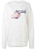 Off-white - Pistol Print Sweatshirt - Women - Cotton - M, Women's, White, Cotton