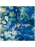 Salvatore Ferragamo Tigers In Tropical Flowers Scarf, Women's, Blue, Silk