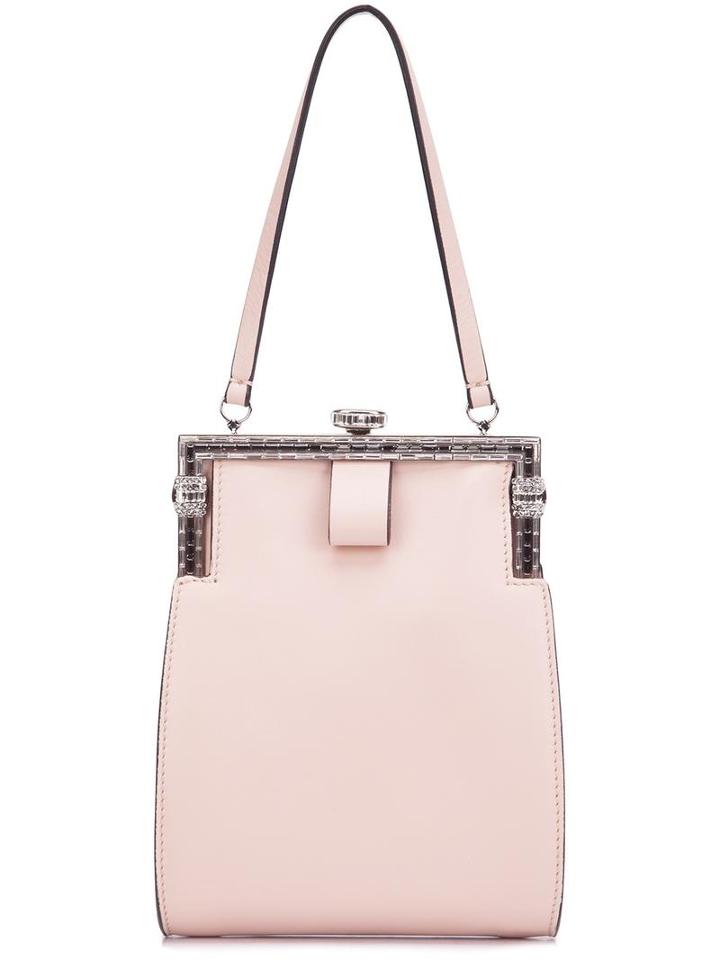 No21 Embellished Clasp Clutch, Women's, Pink/purple