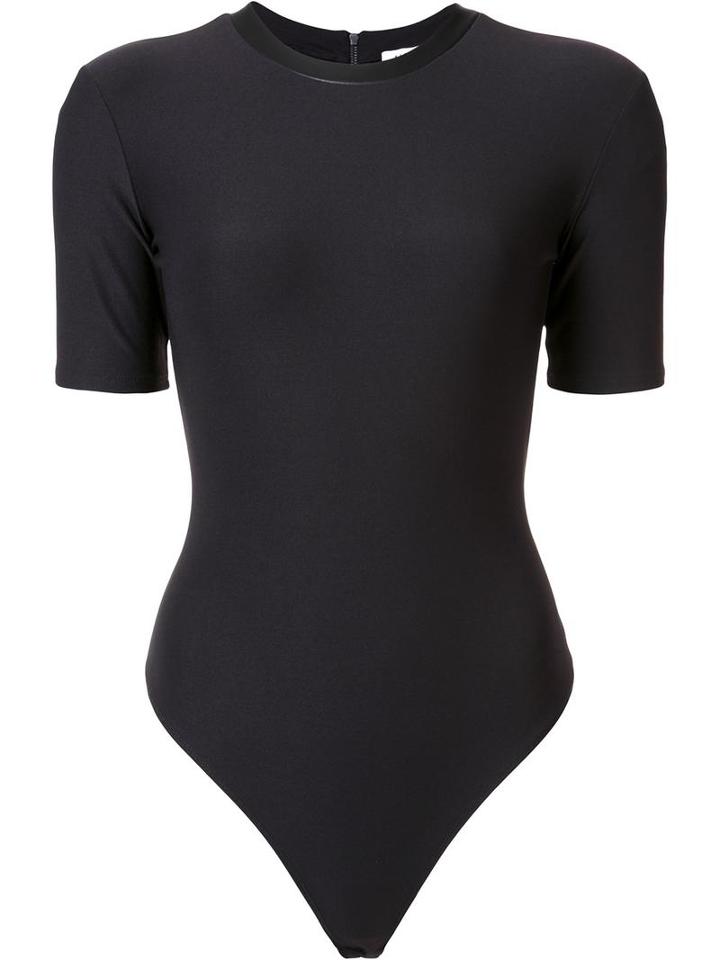 Alix 'mikoh' Bodysuit, Women's, Size: Small, Black, Leather/nylon/spandex/elastane