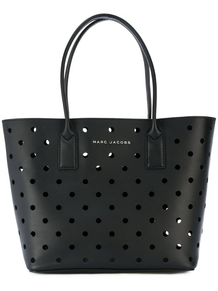 Marc Jacobs - Perforated Tote Bag - Women - Leather - One Size, Black, Leather