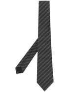Gucci Logo Jacquard Tie - Grey