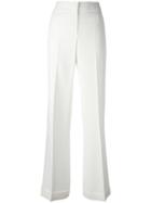 Alberta Ferretti Wide Leg Trousers, Women's, Size: 40, White, Acetate/rayon/other Fibers