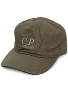 Cp Company Embroidered Logo Cap - Green