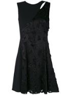 Versace Patterned Cut-out Dress - Black