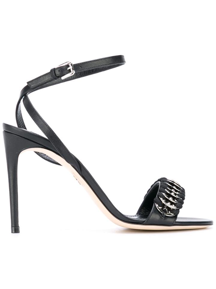 Dsquared2 Coin Embellished Sandals - Black