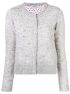 Liu Jo Embellished Long-sleeve Cardigan - Grey