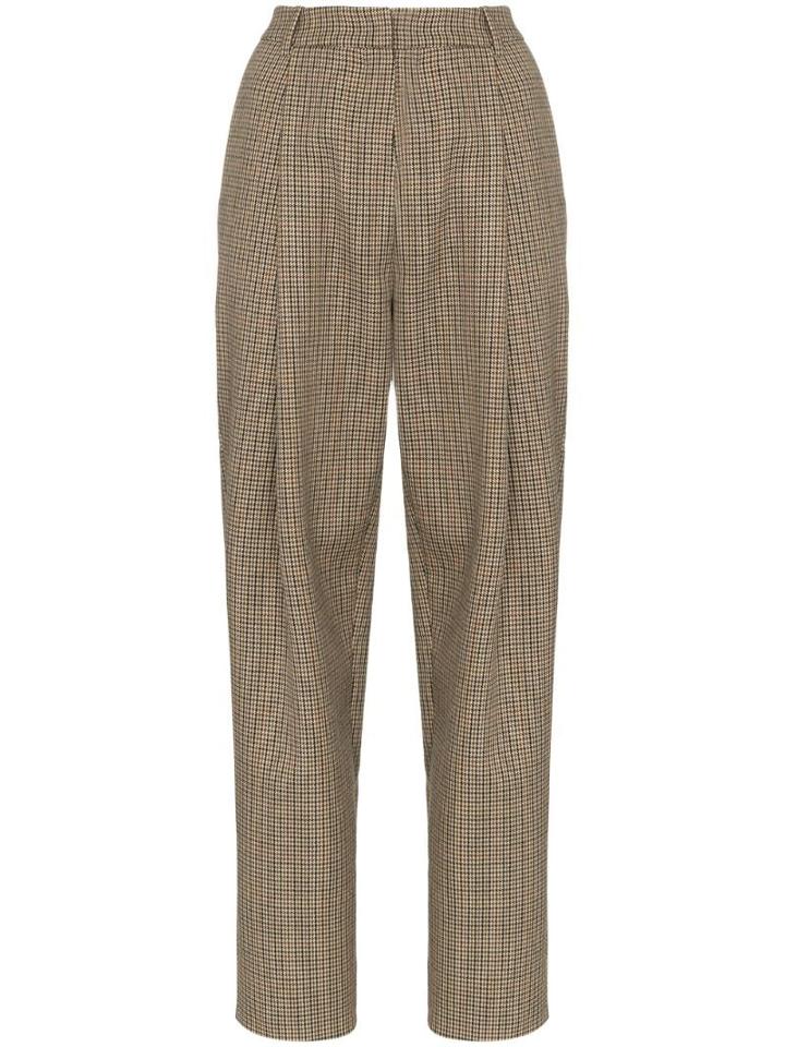 Magda Butrym Totness Heritage-check Trousers - Neutrals