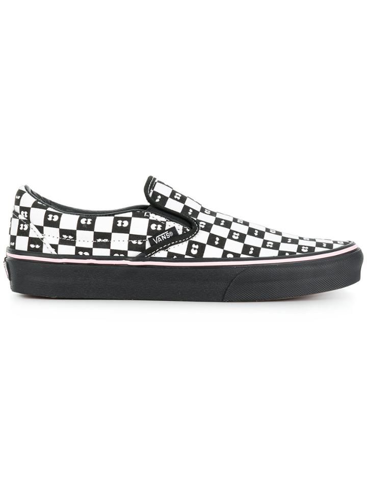 Vans Flat Sole Classic Slip-ons - Black