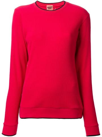 Growing Pains Embroidered Dragon Sweatshirt, Women's, Size: Medium, Red, Cotton