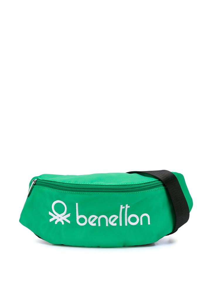 Benetton Embroidered Logo Belt Bag - Green