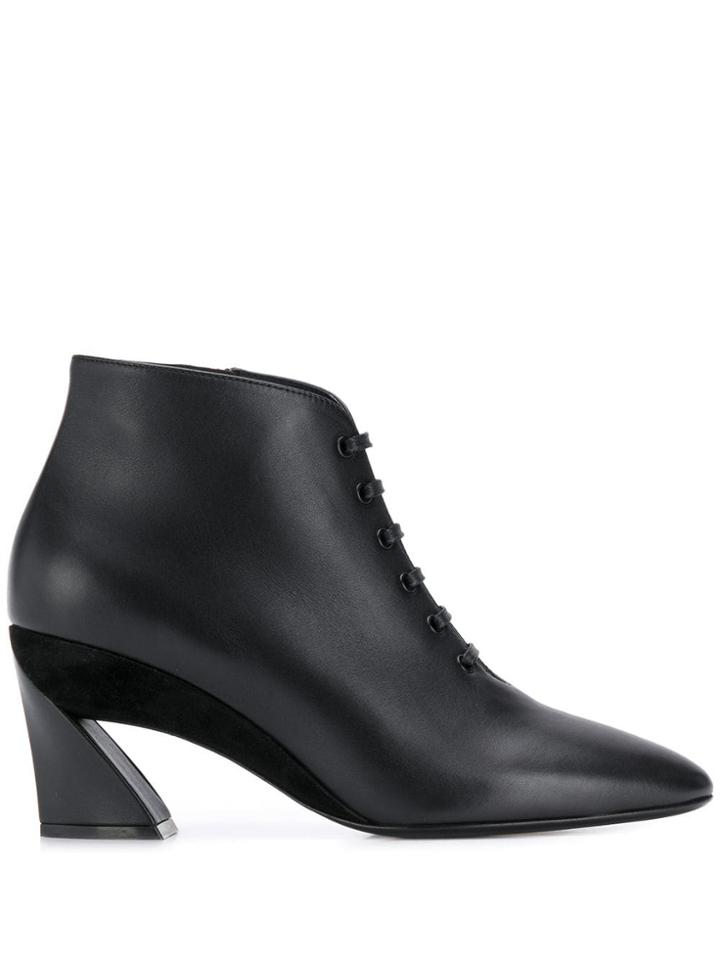 Salvatore Ferragamo Antila Booties - Black
