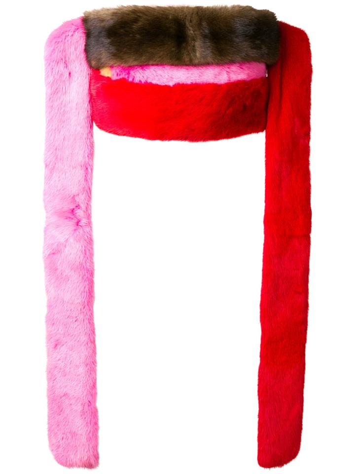 Marni Mink Fur Belt - Multicolour