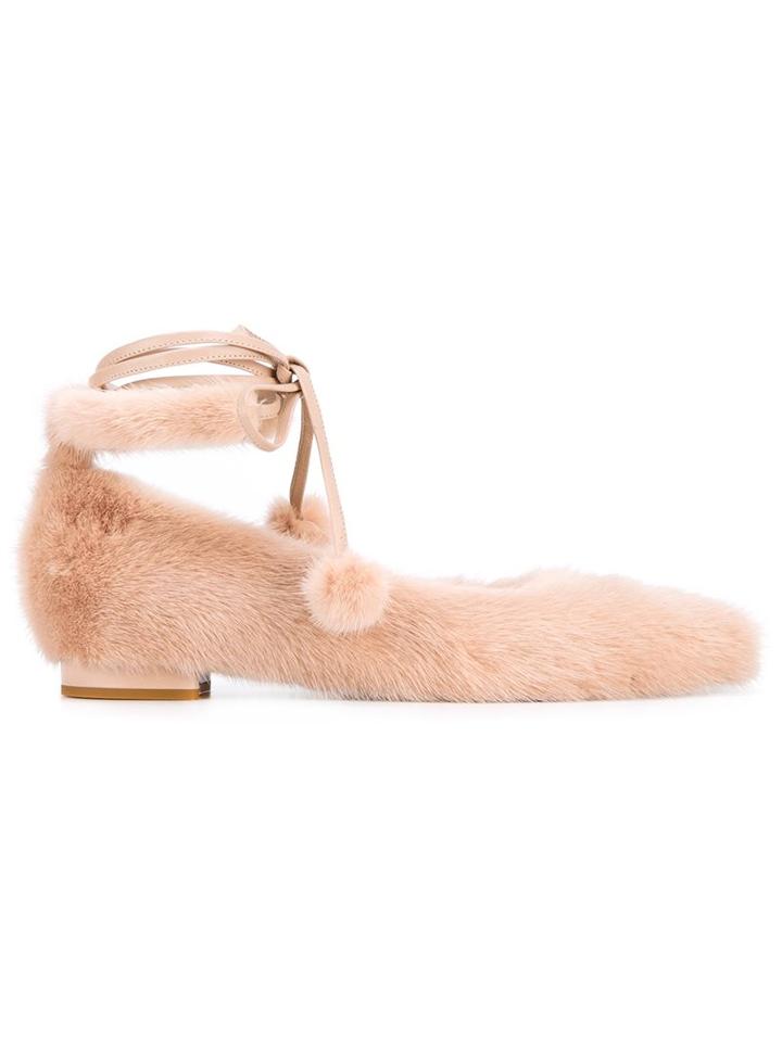 Natasha Zinko Lace-up Ballerina Flats