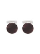 Boss Hugo Boss Circle Inlay Cufflinks - Purple