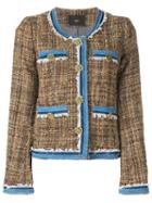 Steffen Schraut Denim Details Tweed Jacket - Neutrals
