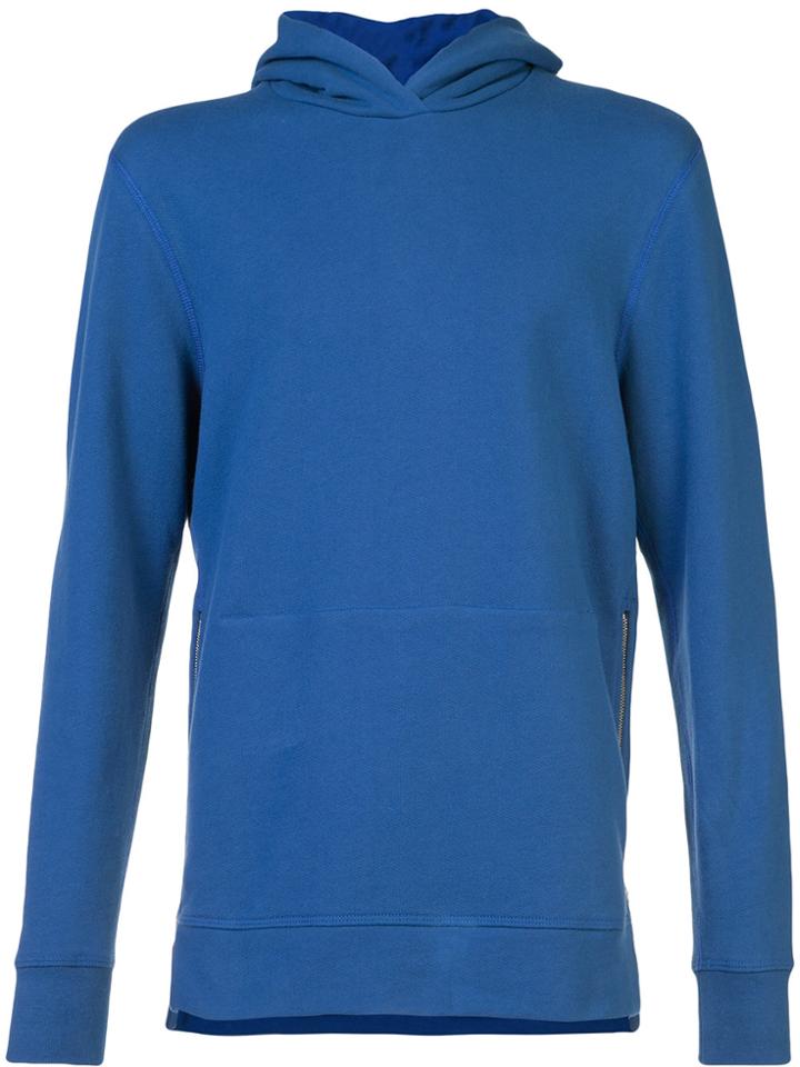 John Elliott Zipped Pockets Hoody - Blue