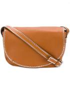 Red Valentino Studded Shoulder Bag - Brown