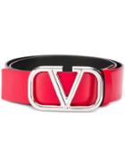 Valentino Valentino Garavani Vlogo Belt - Red
