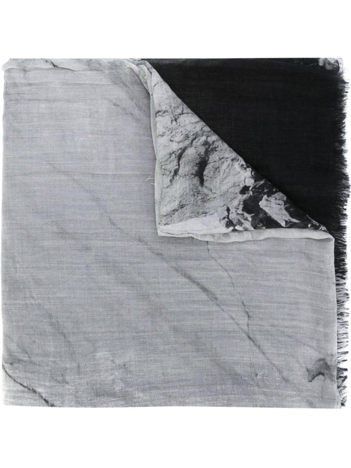 Lost & Found Ria Dunn Quarry Print Scarf, Adult Unisex, Grey, Cotton/spandex/elastane