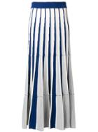 N.peal Striped Maxi Skirt - Blue