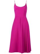 Christian Siriano Half Pleated Dress, Women's, Size: 8, Pink/purple, Silk