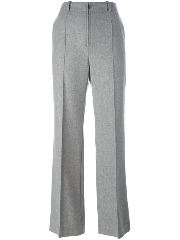 Nehera Tailored Cropped Leg Trousers, Women's, Size: 38, Grey, Cotton/cupro/cashmere/virgin Wool